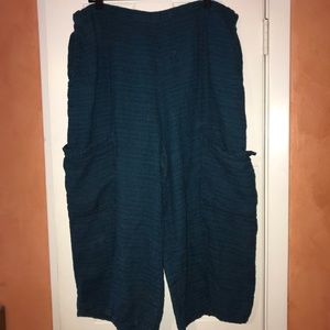 FLAX Brand Cropped Trousers, size 1G